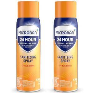 2-Pack Microban Disinfectant Spray – Price Drop + Clip Coupon – $3.70 (was $12.88)