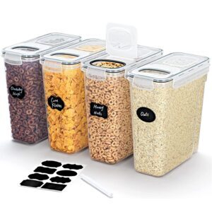 4-Pack Lifewit 4L(135oz) Cereal Containers Storage with Flip-Top Lids – Lightning Deal- $17.99 (was $23.99)