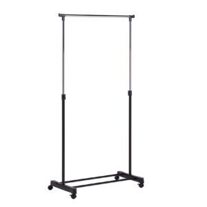 Honey-Can-Do Adjustable Height Rolling Metal Clothes Rack – Price Drop – $17.90 (was $22.46)