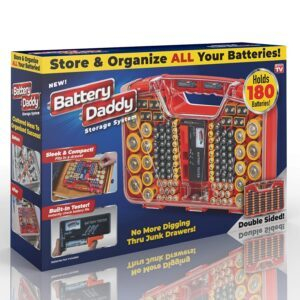 Ontel Battery Daddy 180 Battery Organizer and Storage Case with Tester – Price Drop – $9.99 (was $14.99)