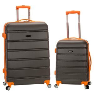 Rockland Melbourne 2-Piece Hardside Expandable Spinner Luggage Set (Charcoal)- Price Drop – $69.99 (was $111.99)