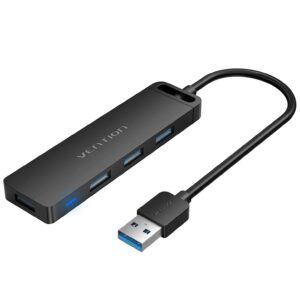 VENTION 4-Port USB 3.0 Hub Ultra-Slim Data USB Splitter – Price Drop + Coupon Code 30E5HEJQ – $6.99 (was $13.99)