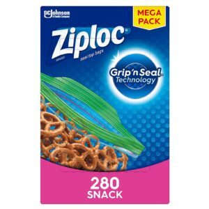 Ziploc Snack Bags – $7.48 – Clip Coupon – (was $10.69)