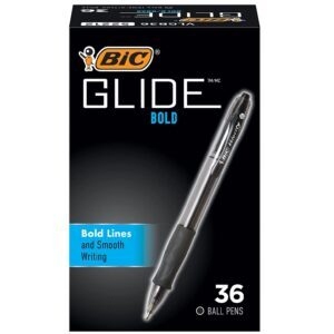 36-Count BIC Glide Bold Retractable Ballpoint Pens – Price Drop – $16.73 (was $23.96)