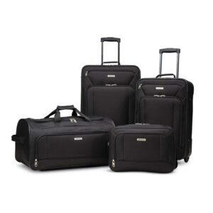 American Tourister Fieldbrook XLT 4-Piece Softside Upright Luggage Set – Price Drop – $80 (was $119.99)
