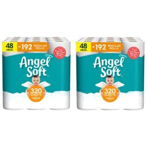 Angel Soft Toilet Paper – Add 2 to Cart – Coupon Code 740067DE – Final Price: $51 (was $66)
