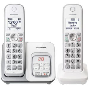 Panasonic DECT 6.0 Expandable Cordless Phone with Answering Machine – Price Drop – $55.99 (was $69.99)