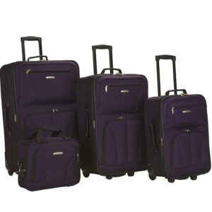Rockland Journey 4-Piece Softside Upright Luggage Set – Price Drop – $78.68 (was $102)