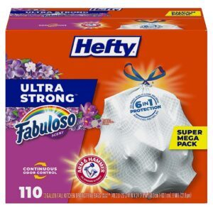 110-Count Hefty Ultra Strong Tall Kitchen Trash Bags – Price Drop – $14.66 (was $19.59)