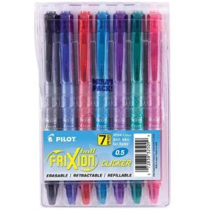 7-Pack PILOT FriXion Clicker Erasable, Refillable and Retractable Gel Ink Pens – Price Drop – $11.99 (was $16.09)