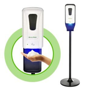 Alpine Industries Automatic Touch-Free Soap-Hand Sanitizer Dispenser with Floor Stand – Lightning Deal Clip Coupon + Coupon Code 8UP2PXTG – $15.44 (was $34.99)