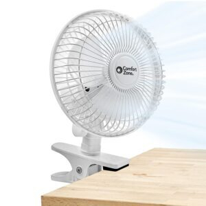 Comfort Zone 6-inch Quiet Portable Indoor 2-Speed Desk Fan with Clip – Price Drop – $7.11 (was $15.99)