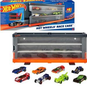 Hot Wheels Interactive Display Case with 8 Cars – Price Drop – $16.11 (was $32.99)