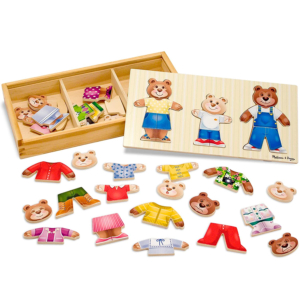 Melissa and Doug Mix ‘n Match Wooden Bear Family Dress-Up Puzzle – Price Drop + Clip Coupon – $10.39 (was $24.99)