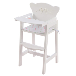 KidKraft Tiffany Bow Scalloped-Edge Wooden Lil Doll High Chair with Seat Pad – Price Drop – $17.03 (was $25.98)