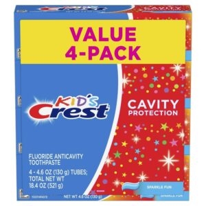4-Pack Crest Kids Cavity Protection Toothpaste – Price Drop – $3.58 (was $6.63)