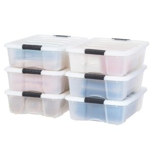 6-Pack IRIS USA 26.9qt Plastic Storage Bin – Price Drop – $34.99 (was $94.99)