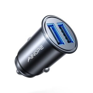 AINOPE Smallest 4.8A All Metal USB Car Charger – Clip Coupon + Coupon Code IL8TCRTW – $4.79 (was $7.99)