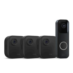 Blink Video Doorbell + 3 Outdoor 4 Smart Security Cameras – Price Drop – $164.98 (was $329.98)