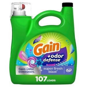Gain + Odor Defense Liquid Laundry Detergent – Add 4 to Cart – Price Drop at Checkout – $53.76 (was $63.76)