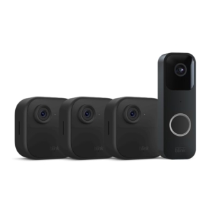 Blink Video Doorbell + 3 Outdoor 4 Smart Security Cameras  – Price Drop – $164.98 (was $329.98)