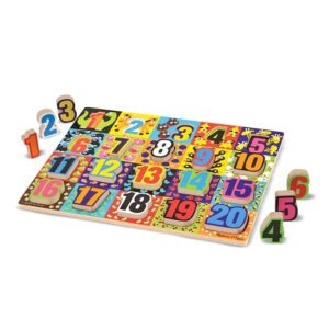 Melissa and Doug Jumbo Numbers Wooden Chunky Puzzle – Price Drop – $12.49 (was $22.99)
