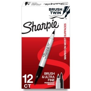 12-Count SHARPIE Brush Twin Permanent Markers – Price Drop – $8.25 (was $11.32)