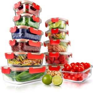 24-Piece NutriChef Superior Glass Food Storage Containers – Price Drop – $28.90 (was $34)