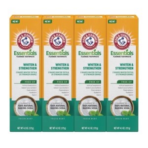 4-Pack ARM and HAMMER Essentials Whiten and Strengthen Fluoride Toothpaste – Price Drop – $11.96 (was $19.99)