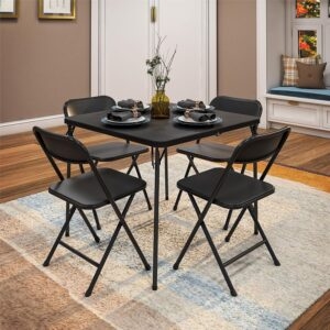 Cosco Indoor/Outdoor Solid Resin Folding Table and Chair Dining Set – Price Drop – $79.99 (was $123.21)