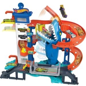 Hot Wheels City Toy Car Track Set Attacking Shark Escape Playset – Price Drop – $26.99 (was $53.99)