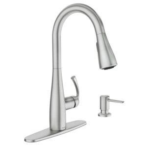 Moen Essie Spot Resist Stainless Pull-down Kitchen Faucet Set – Price Drop – $117.73 (was $148.87)
