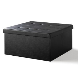 Otto and Ben Top Tufted Folding Faux Leather Trunk – Price Drop – $28.89 (was $40.59)