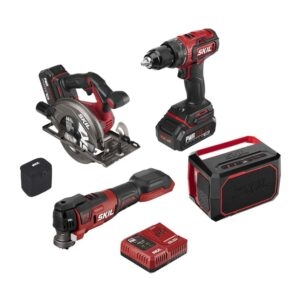 SKIL PWR CORE 20 Brushless 20V 4-Tool Combo Kit – Price Drop – $199 (was $397.41)