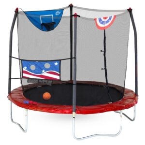 Skywalker Trampolines Jump N’ Dunk Trampoline with Enclosure Net – Price Drop – $105.59 (was $199.95)