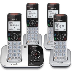 vtech DECT 6.0 Bluetooth 4-Handset Cordless Phone – Price Drop – $66.96 (was $103.09)