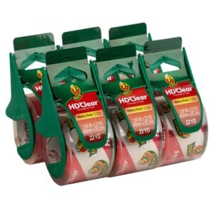 6-Pack Duck HD Clear Packing Tape with Handheld Dispensers – Price Drop – $12.66 (was $18.99)