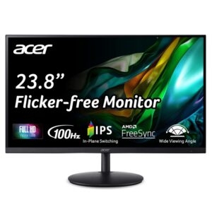 Acer SH242Y Ebmihx 23.8″ FHD Home Office Ultra-Thin IPS Computer Monitor – Price Drop – $54.99 (was $99.99)