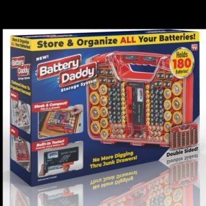 Ontel Battery Daddy Battery Organizer Storage Case with Tester – Price Drop – $10 (was $19.99)