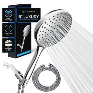 SparkPod High Pressure Handheld Shower Head with Hose – Coupon Code 70WUMPMA – Final Price: $13.48 (was $44..95)