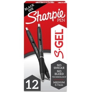 12-Count SHARPIE S-Gel Pens – Price Drop – $5.95 (was $14.63)