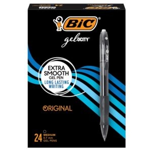 24-Count BIC Gel-ocity Original Black Gel Pens – Price Drop – $11.79 (was $13.88)