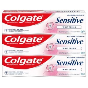 3-Pack Colgate Whitening Toothpaste for Sensitive Teeth – Price Drop – $9.11 (was $11.39)