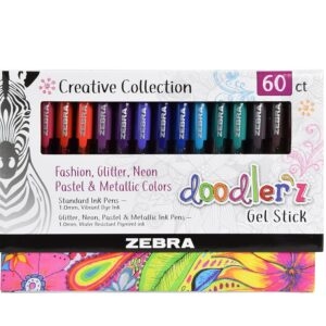 60-Pack Zebra Pen Doodler’z Gel Stick Pens – Price Drop – $9.99 (was $17)