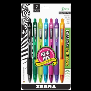 7-Count Zebra Pen Z-Grip Retractable Ballpoint Pens – Lightning Deal – $3.89 (was $4.83)