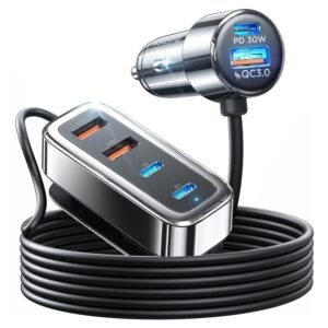 Ainope 90W USB C 6-Port Car Charger – Clip Coupon + Coupon Code 354LG5SR – $13.19 (was $21.99)