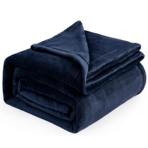 Bedsure Navy Fleece Microfiber Blanket – Price Drop – $23.79 (was $41.59)