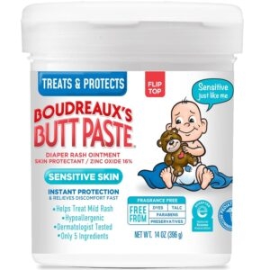 Boudreaux’s Butt Paste for Sensitive Skin Diaper Rash Cream – Price Drop – $12 (was $20.99)