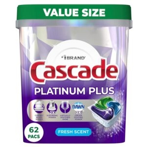 Cascade Platinum Plus ActionPacs Dishwasher Detergent Pods – $15.30 – Clip Coupon – (was $17.59)