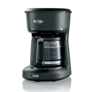 Mr. Coffee 5-Cup Mini Brew Switch Coffee Maker, Black